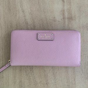Kate Spade Pink Large Leather Wallet